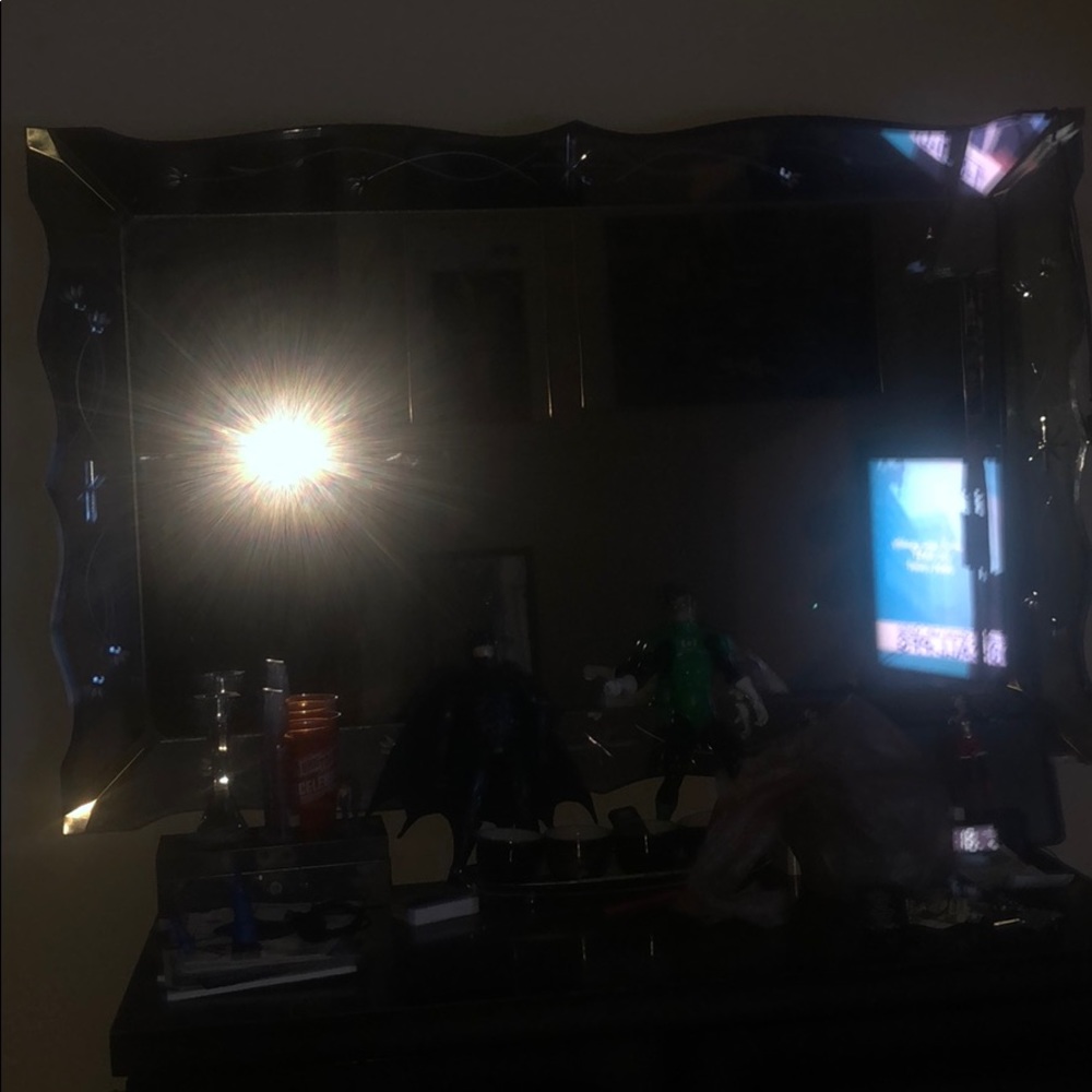 1967 vintage mirror with stars on it